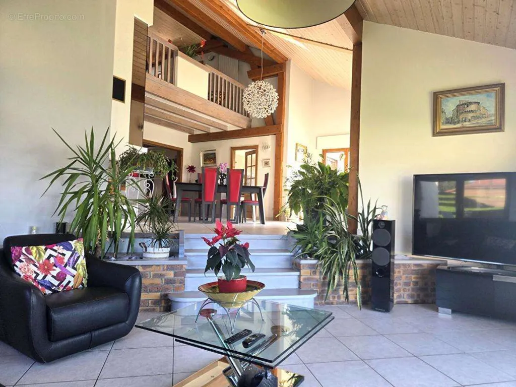 Séjour - Maison d'Architecte avec Vue Panoramique à Saint-Nabord