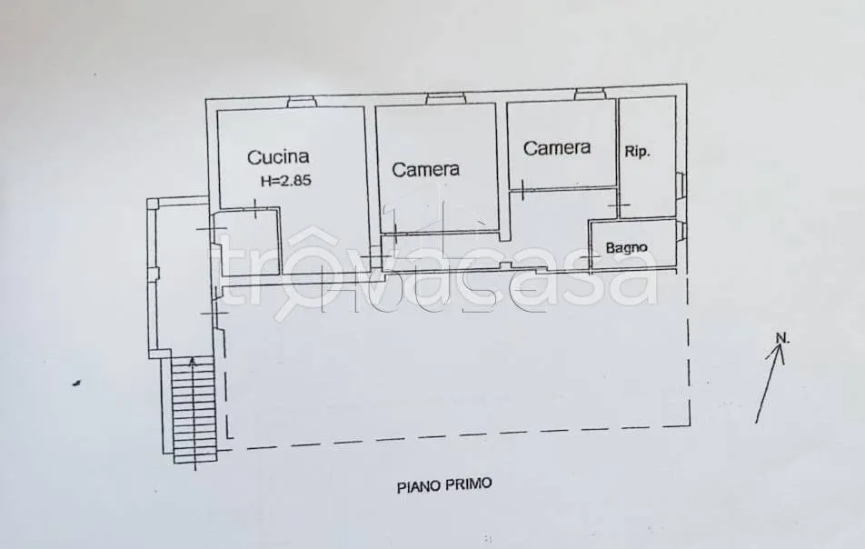 Floor Plan - Rustic House with Private Garden in Umbertide