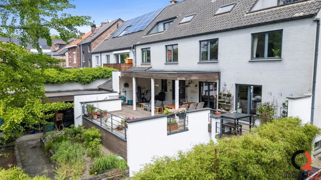 Vista aerea - Eco-Friendly Apartment with Garden in Genk