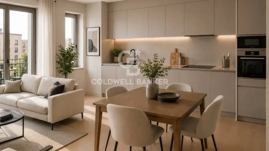 Séjour - Rearranged Apartment with Balcony in Milan
