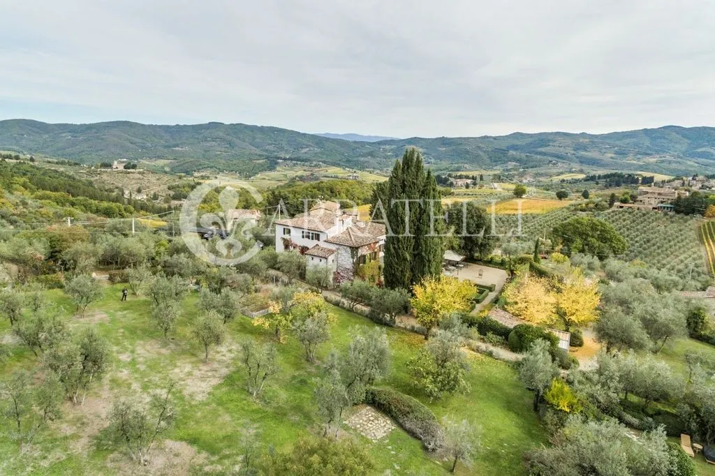 Õhuvaade - Luxury Villa with Pool in Greve in Chianti