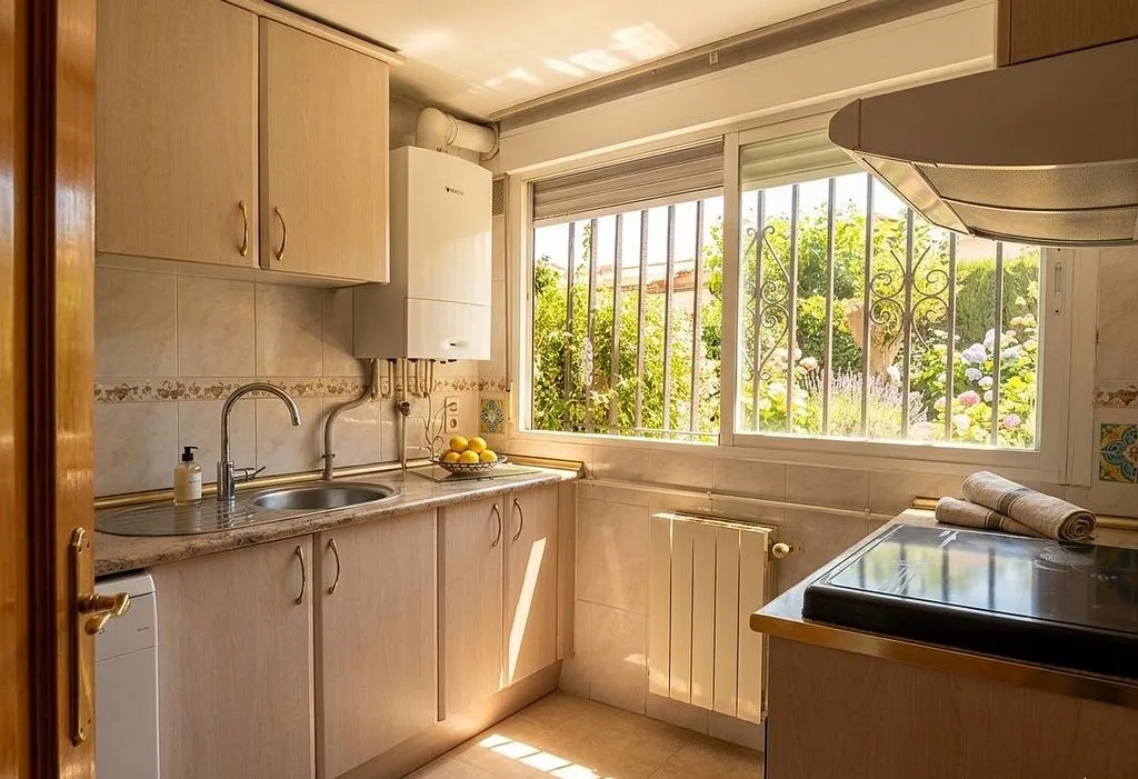 Kitchen - Terraced House with Garden in Campo de Criptana