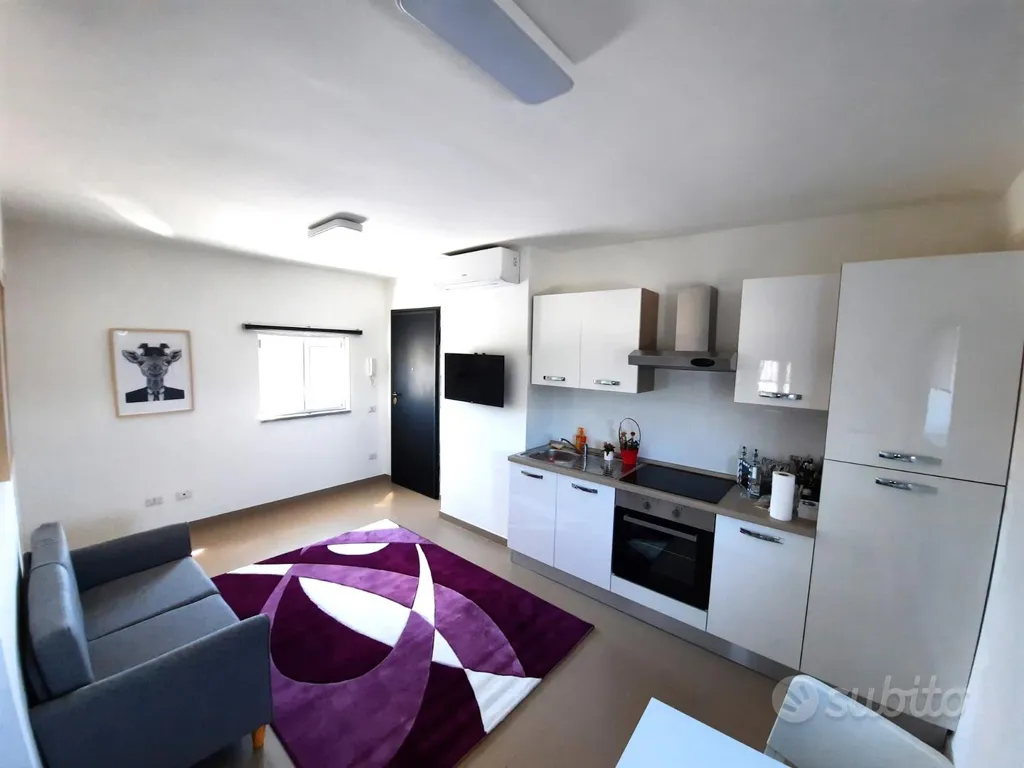 Cuisine - Rear Attic Apartment with Balcony in Viterbo Cappuccini