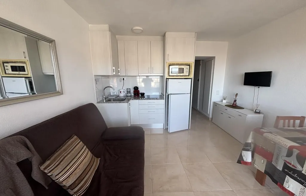 Living Room - Studio with Sea View in Santa Margarida