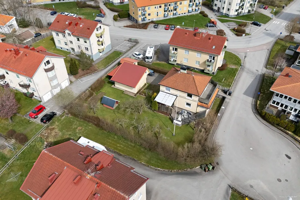 Vista aerea - Funkis Villa with Garden in Borås