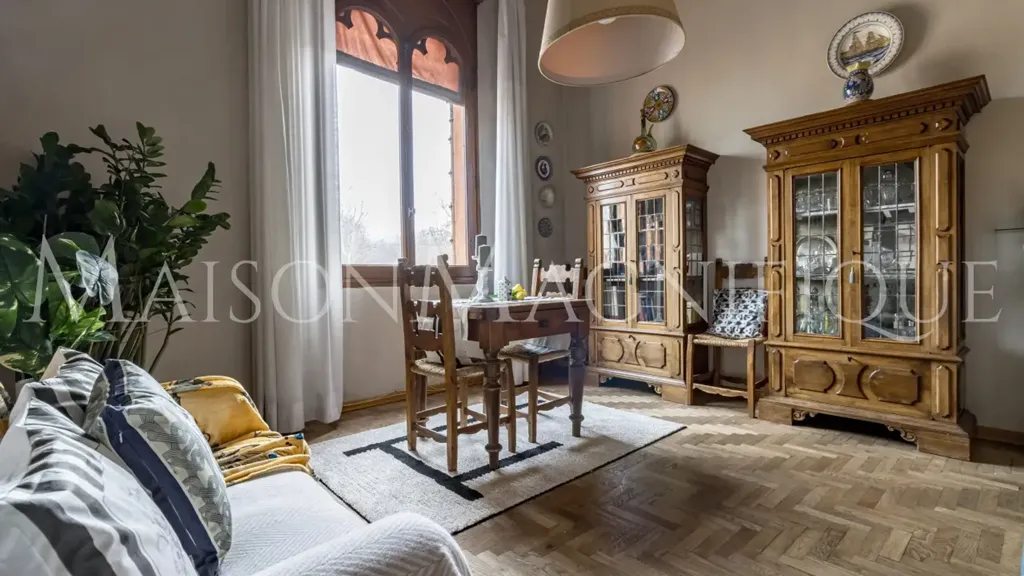 Living Room - Historic Apartment with Views in Bologna Centre