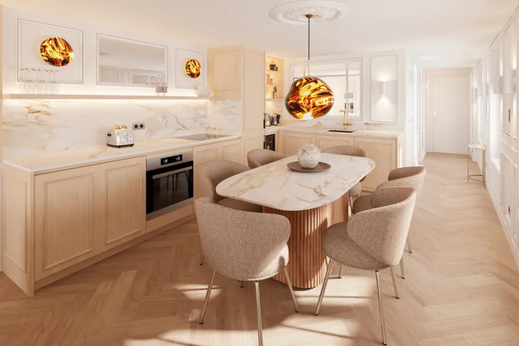 Cuisine - Appartement 4 Pièces avec Balcon sur Seine à Paris 6ème