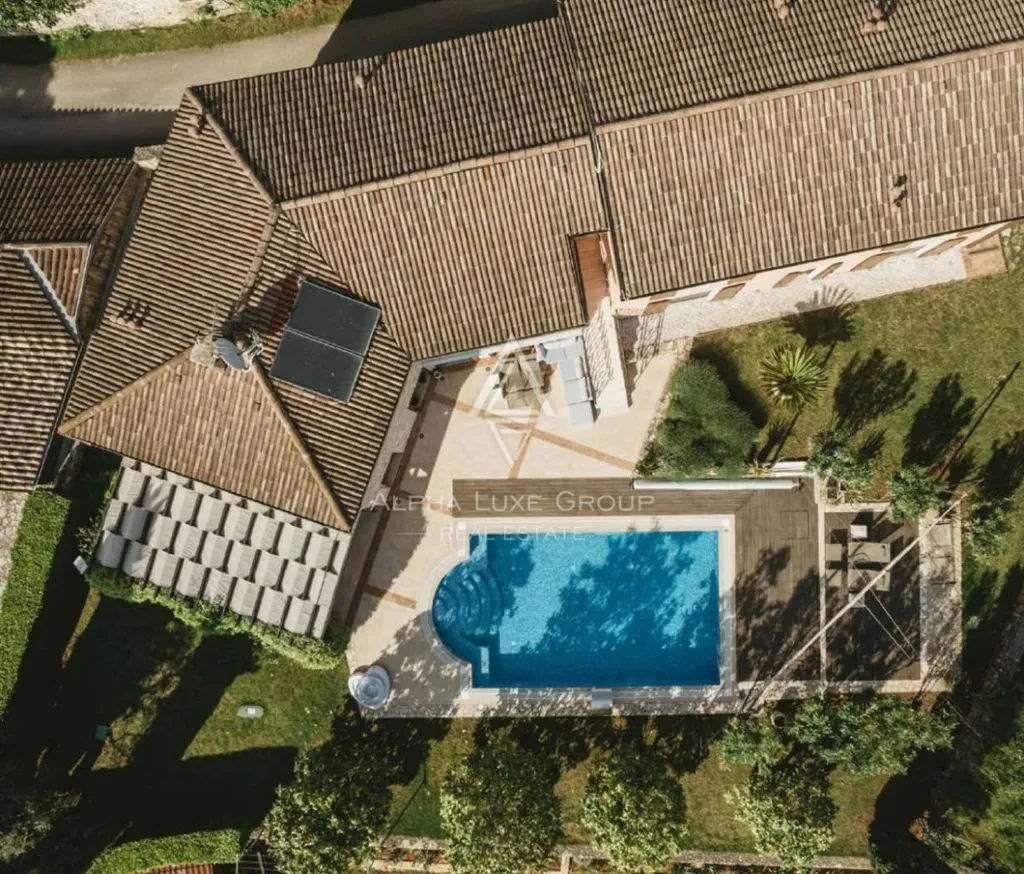 Vue aérienne - Modern Villa with Expansive Garden in Rovinj
