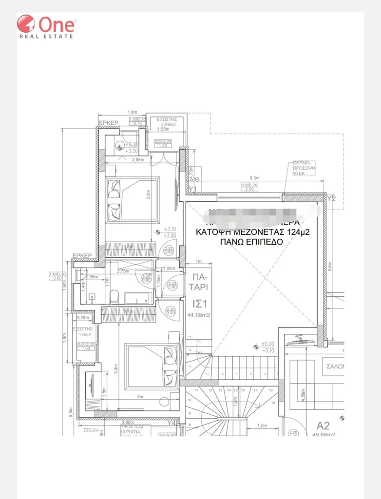 Plan - Newly Built Maisonette with Garage in Glyka Nera