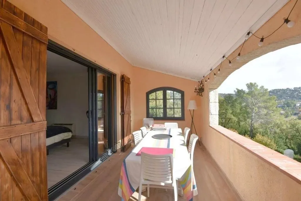 Terrasse - Maison de Luxe avec Vue Panoramique à Fayence