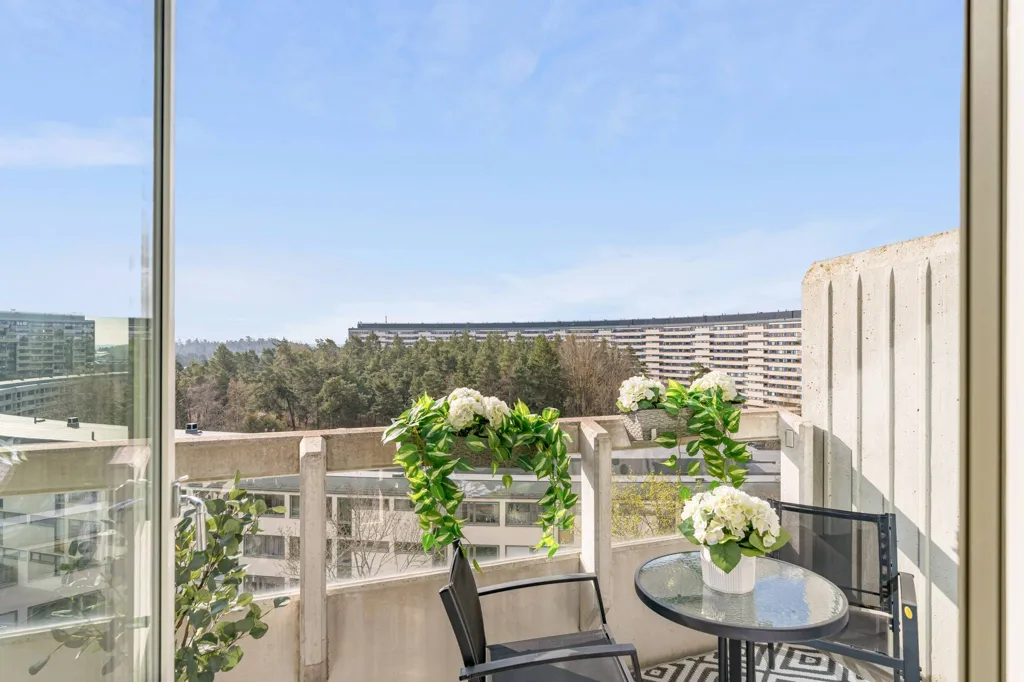 Balcon - Renovated Penthouse with Balconies in Grindtorp