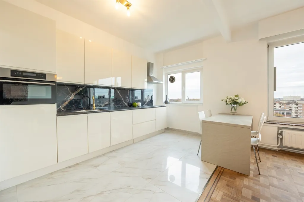 Kitchen - Renovated Apartment with Views in Antwerp