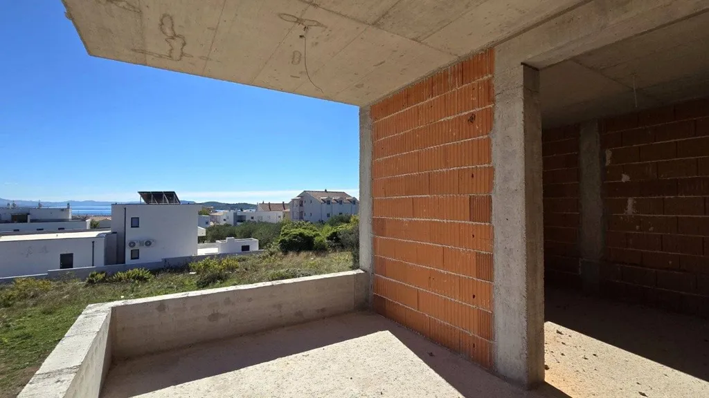 Terrace - Modern Apartment with Sea View in Vodice