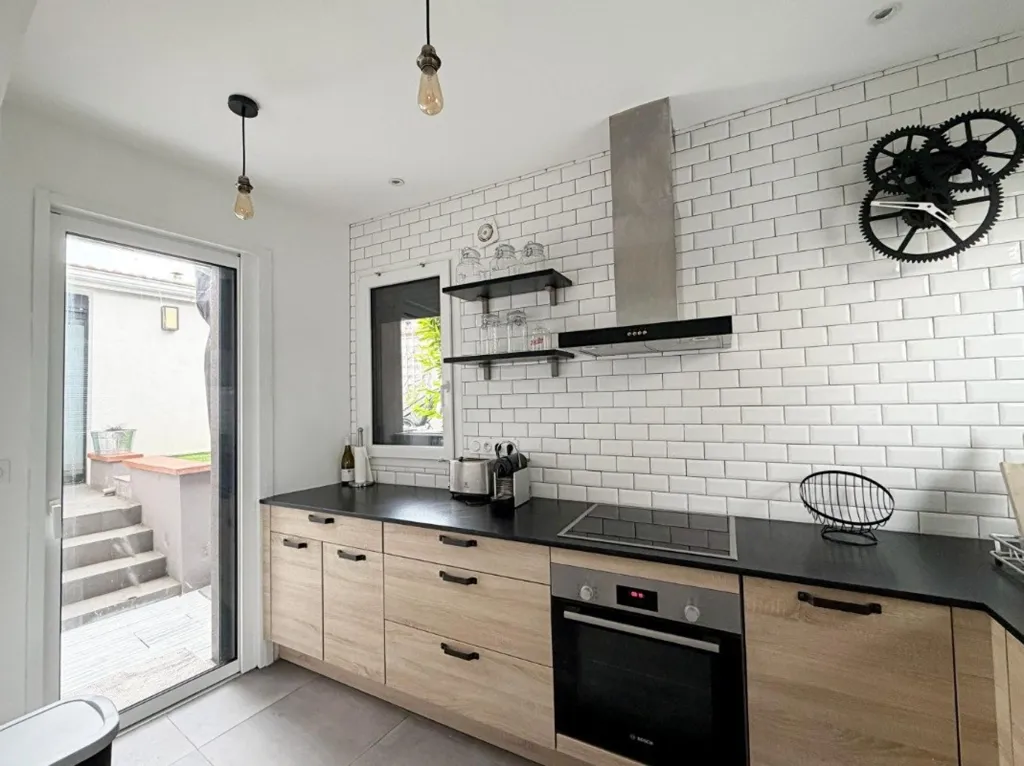 Köök - Renovated Apartment with Garden in Toulouse