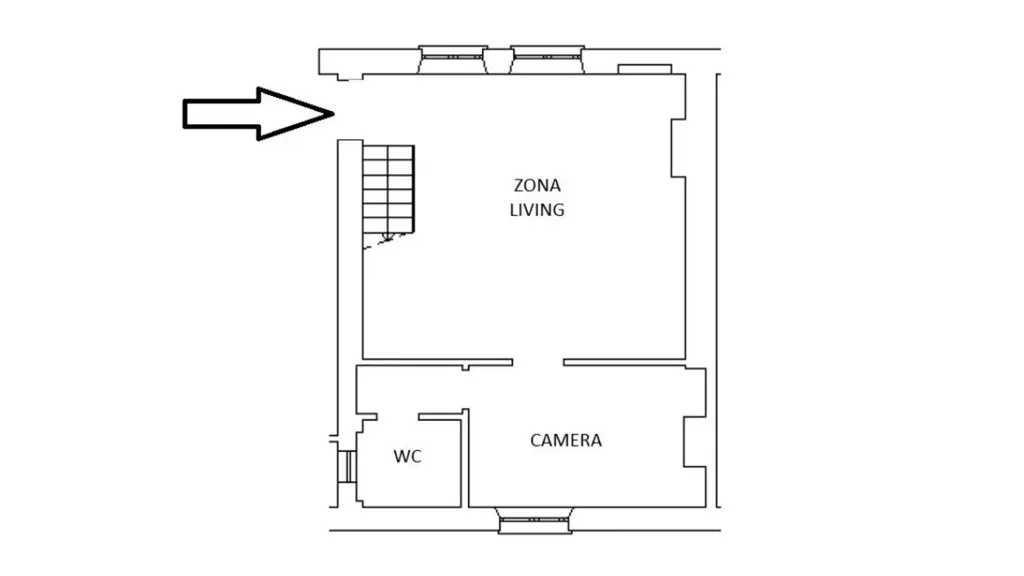Planimetria - Triplex Apartment with Garden View in Milan