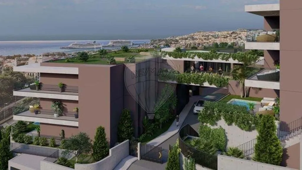 Vue aérienne - Luxury Flat with Sea Views in Funchal