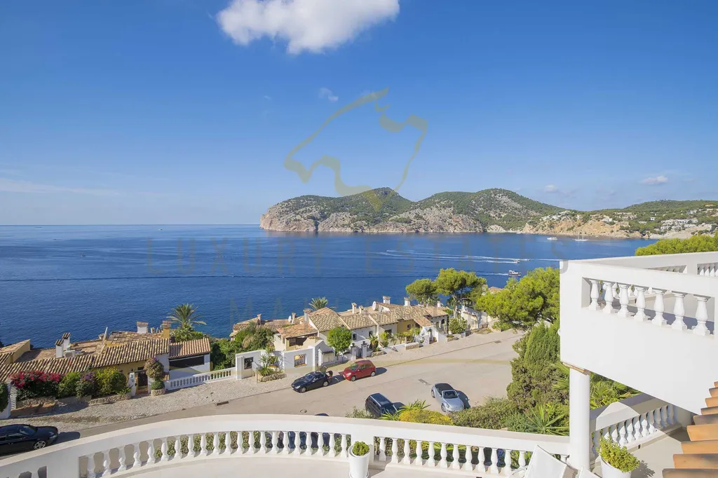 Terrace - Partially Renovated Villa with Ocean Views in Camp de Mar