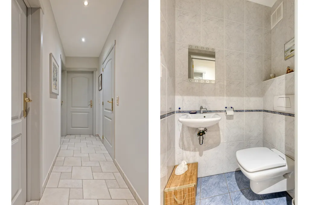 Salles de bain - Appartement avec Terrasse et Garage à Schoten