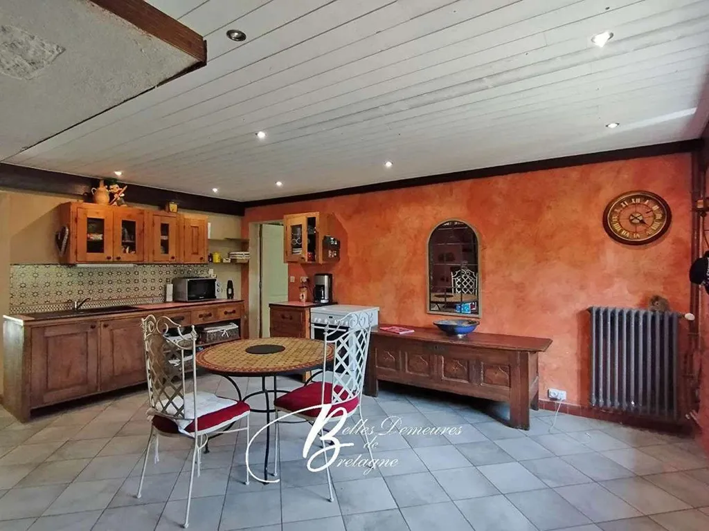 Salle à manger - Propriété avec Trois Longères et Piscine à Ria d'Etel
