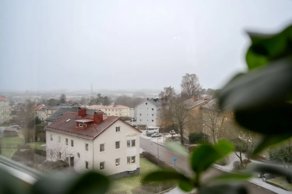 Vue aérienne - Renovated Penthouse with Balcony in Norrmalm