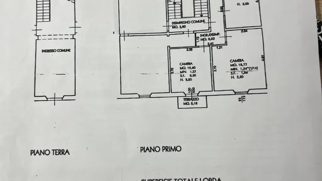 Plaan - Two-Unit Apartment with Balcony in Cerreto Guidi