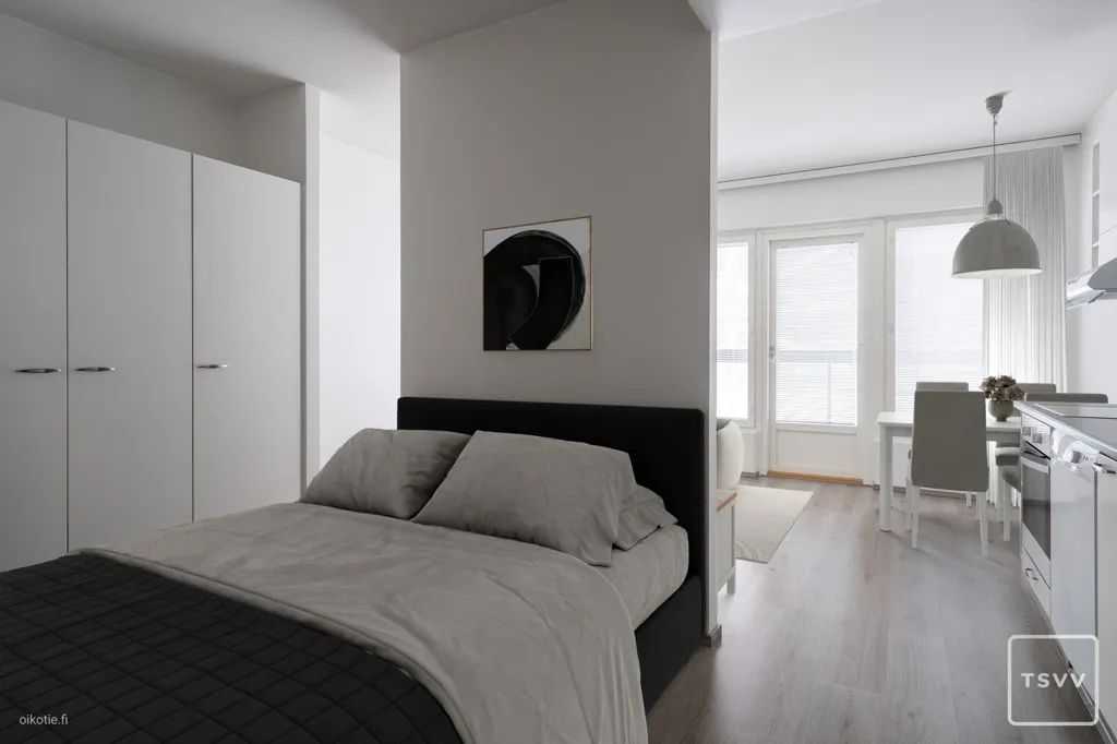 Camere da letto - Spacious Flat with Balcony in Kupittaa, Turku