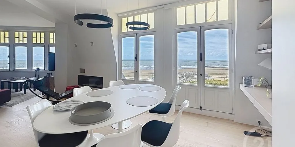 Salle à manger - Appartement avec Vue Mer à Westende