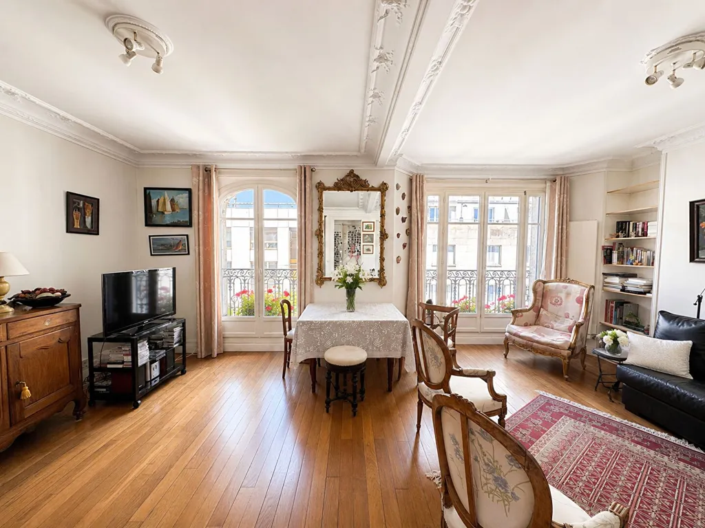 Séjour - Appartement Lumineux avec Balcons à Paris 15