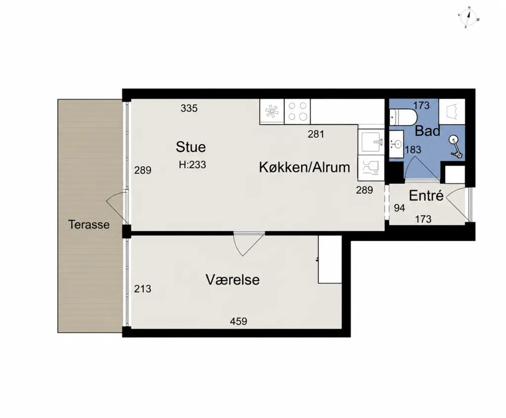 Plan - Apartment with Garden in Byskovparken, Slagelse
