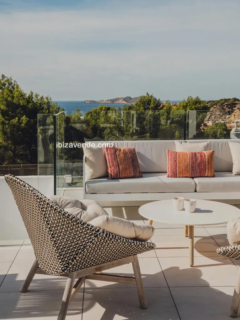 Terrass - New Villa with Pool in Cala Tarida, Ibiza