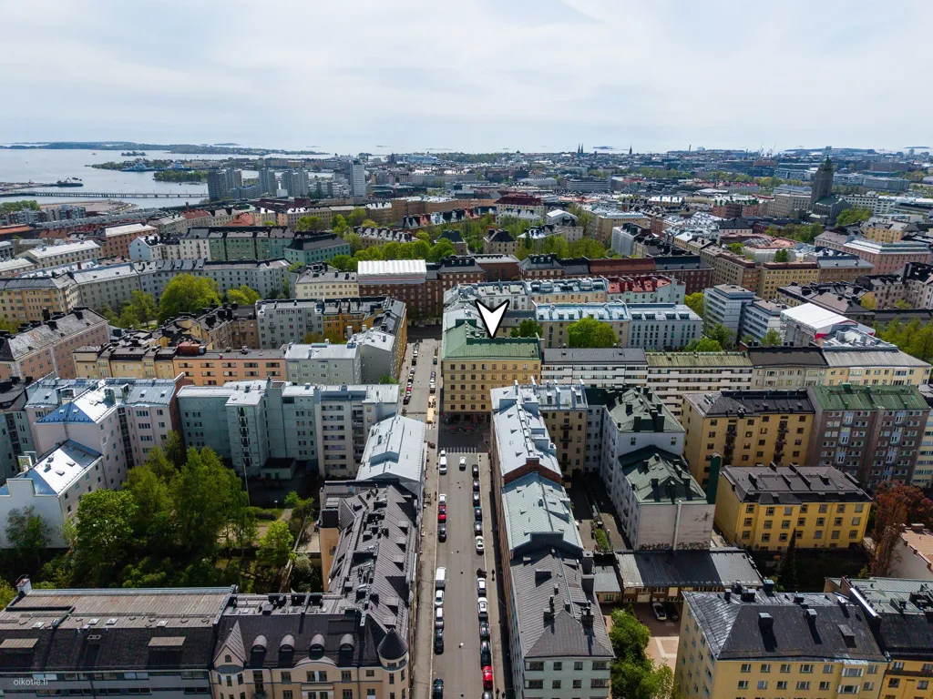 Õhuvaade - Bohemian Flat with Garden in Vaasankatu