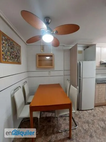 Söögituba - Air-Conditioned Flat with Terrace in Parque Roma
