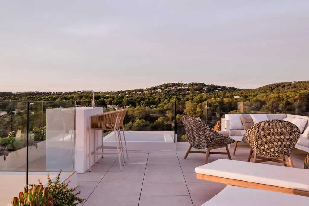 Terrass - New Villa with Pool in Cala Tarida, Ibiza