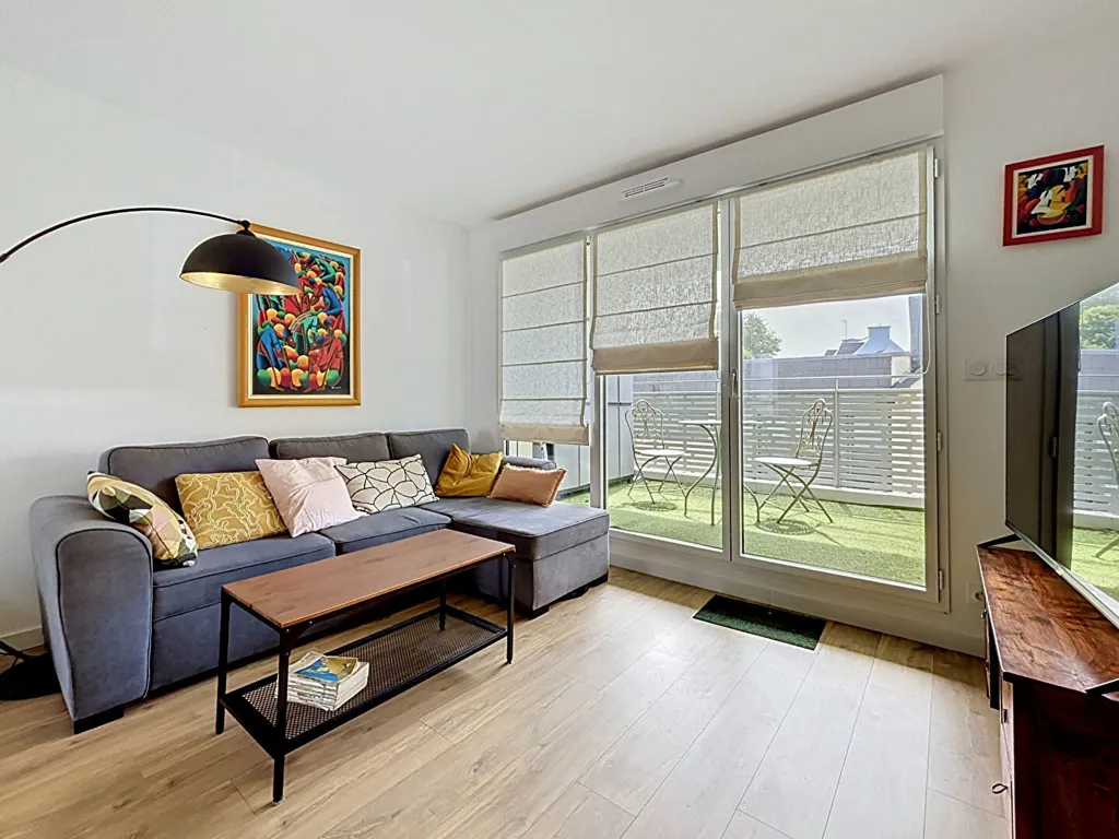 Séjour - Appartement PMR 3 Pièces au Centre de Plougonvelin