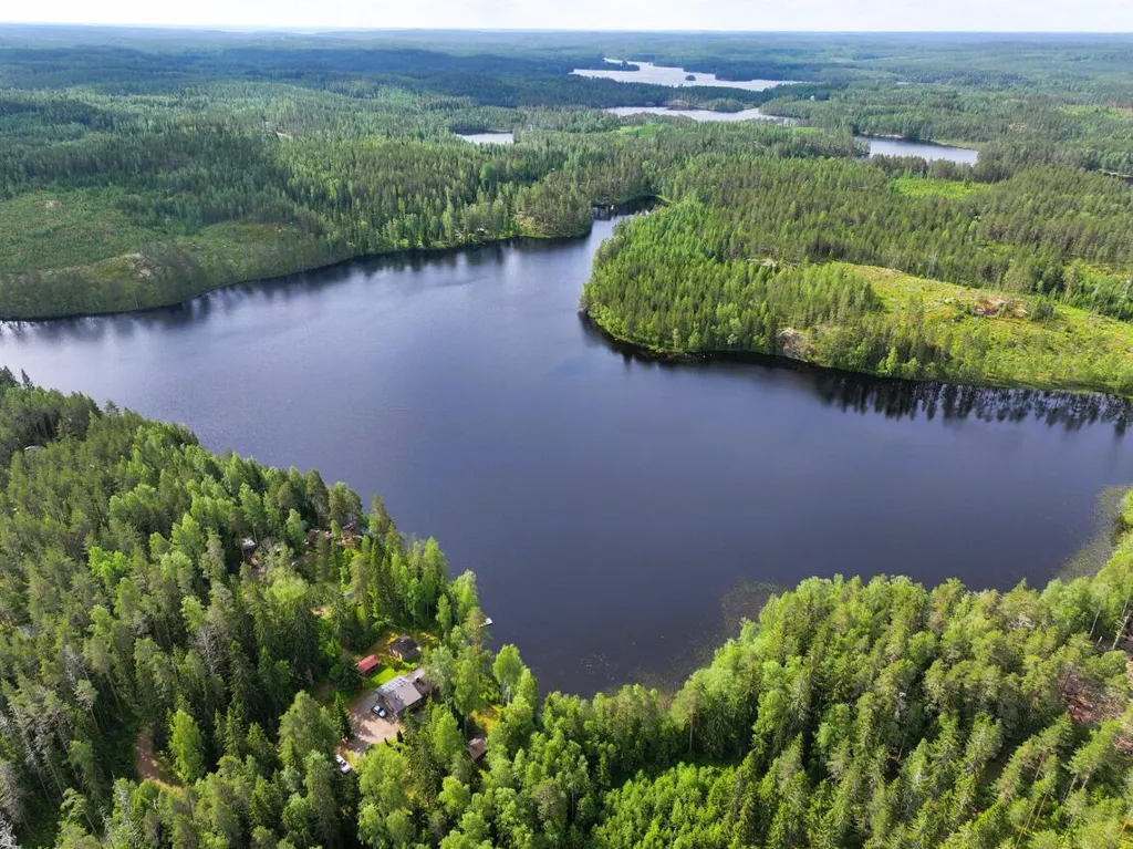 Õhuvaade - Cottage with Private Lakefront in Suurijärvi