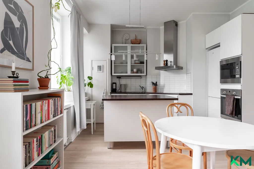 Cucina - Modern Flat with Garden View in Taka-Töölö