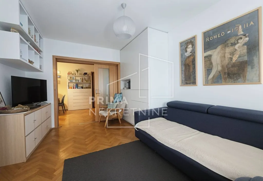 Séjour - Two-Bedroom Apartment with Lake View in Zagreb