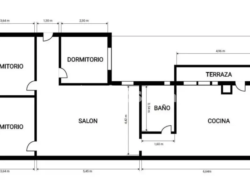Planimetria - Apartment with Balcony in San Pablo