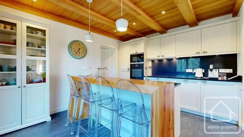 Cucina - Modern Chalet with Panoramic Views in Petit Châtel