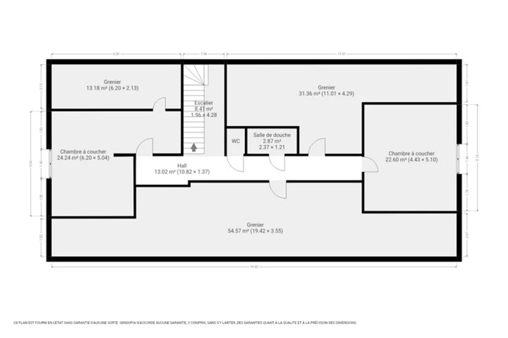 Plan - Villa Familiale avec Terrasse au Sud à Dinant