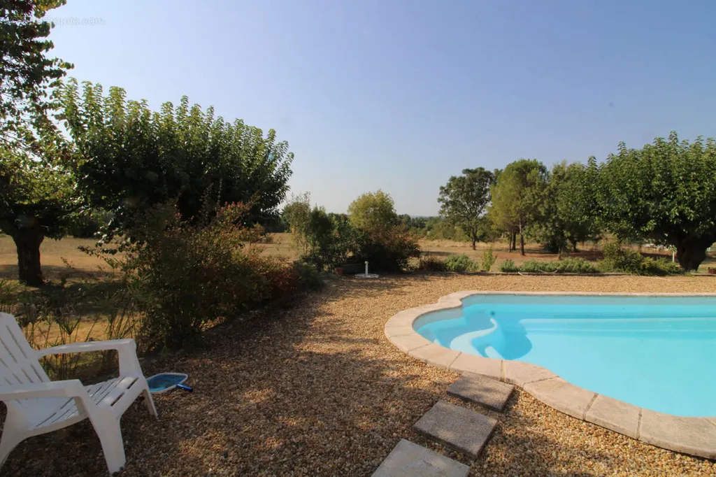 Piscine - Terrain 8 pièces à Allegre-Les-Fumades