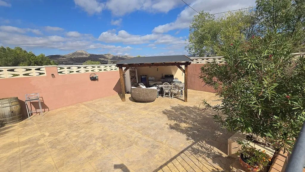 Terrasse - Chalet with Pool and Terrace in Sax