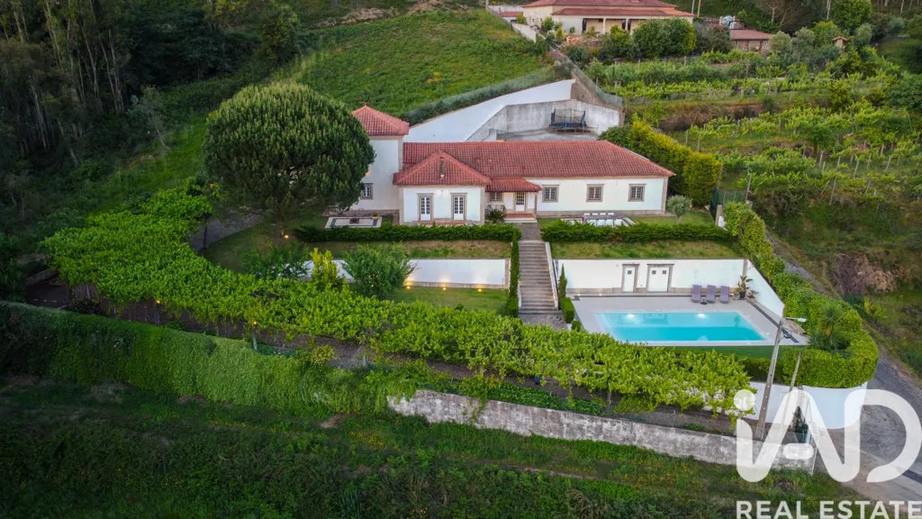 Vue aérienne - Renovated Villa with Pool in Minho