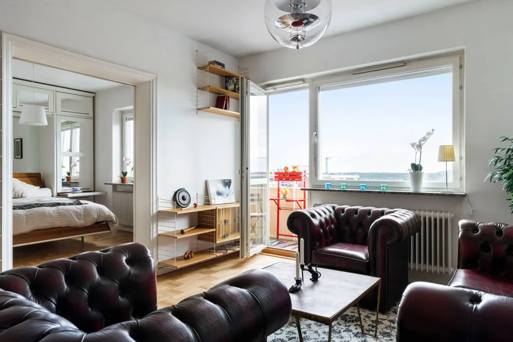 Séjour - Apartment with Panoramic View on Våning 7