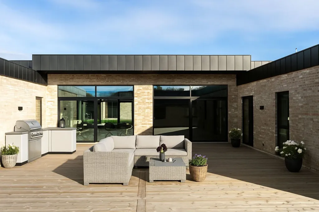Terrass - Contemporary Villa with Garden in Rødekro