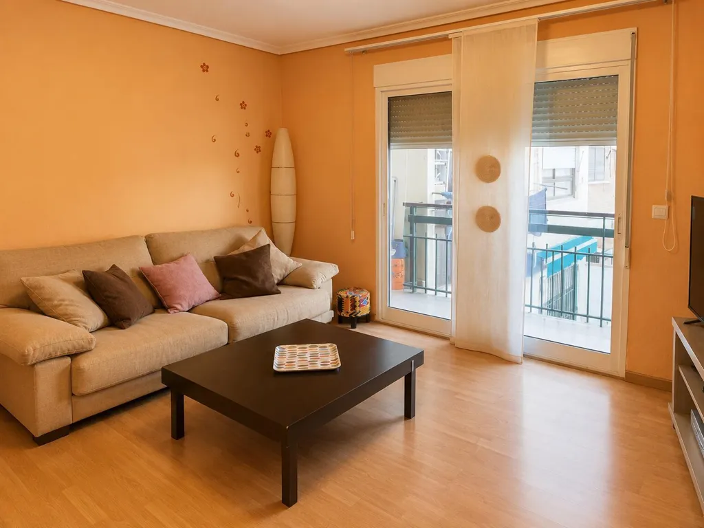 Séjour - Bright Apartment with Balcony in Patraix