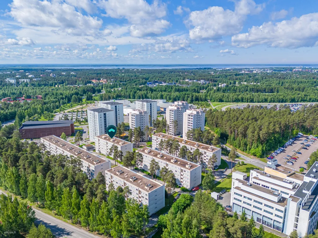 Vista aerea - Three-Room Flat with Balcony in Kontinkangas