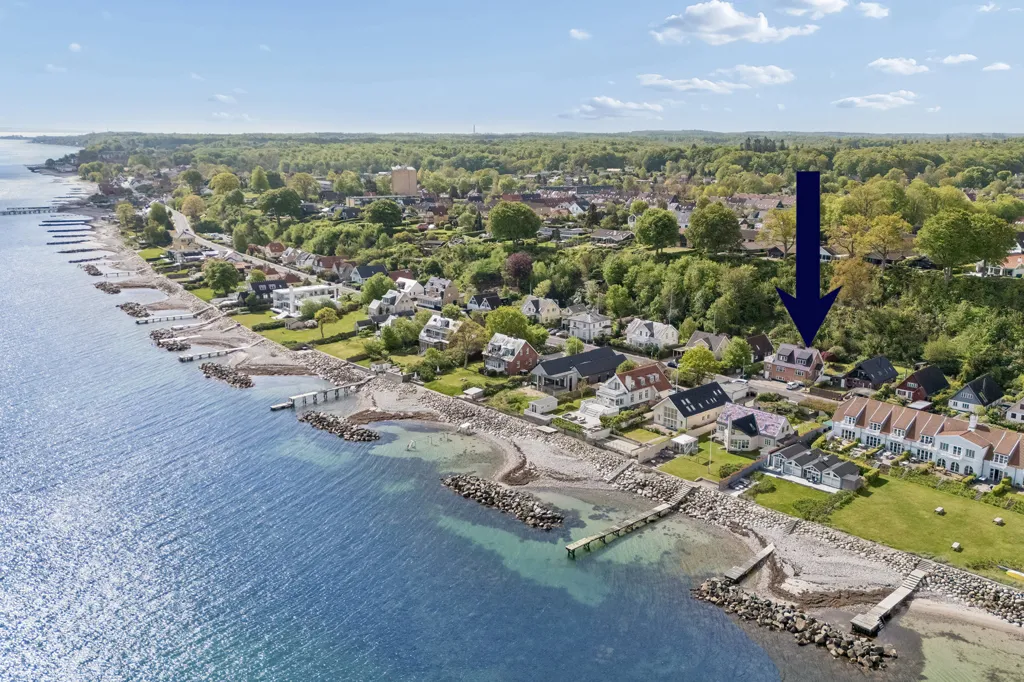 Vue aérienne - Villa with Sea View in Ålsgårde