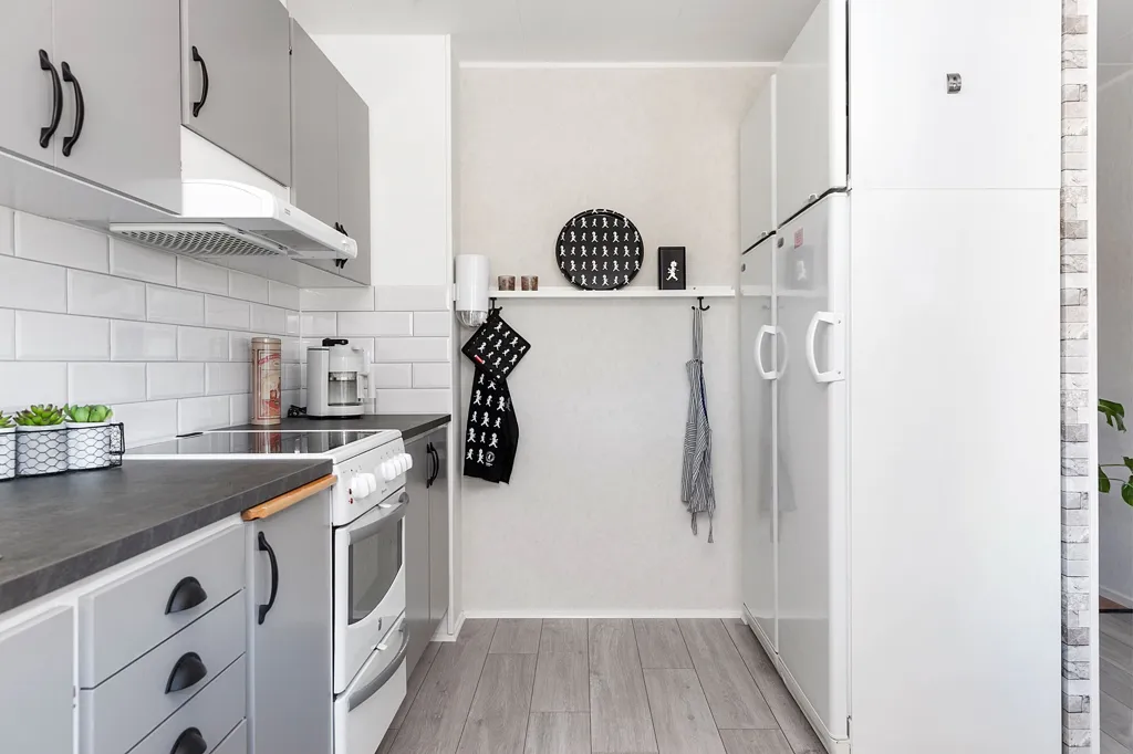 Cucina - Renovated Flat with South-Facing Balcony in Klippan
