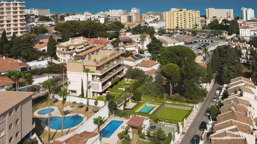 Vue aérienne - Modern Apartment with Terrace in Torremolinos